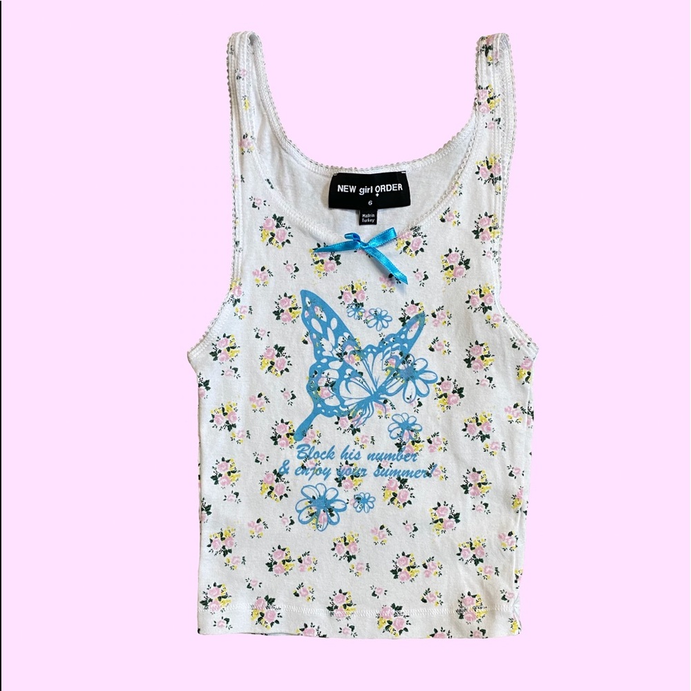 New Girl Order Urban Outfitters Tank Top Floral